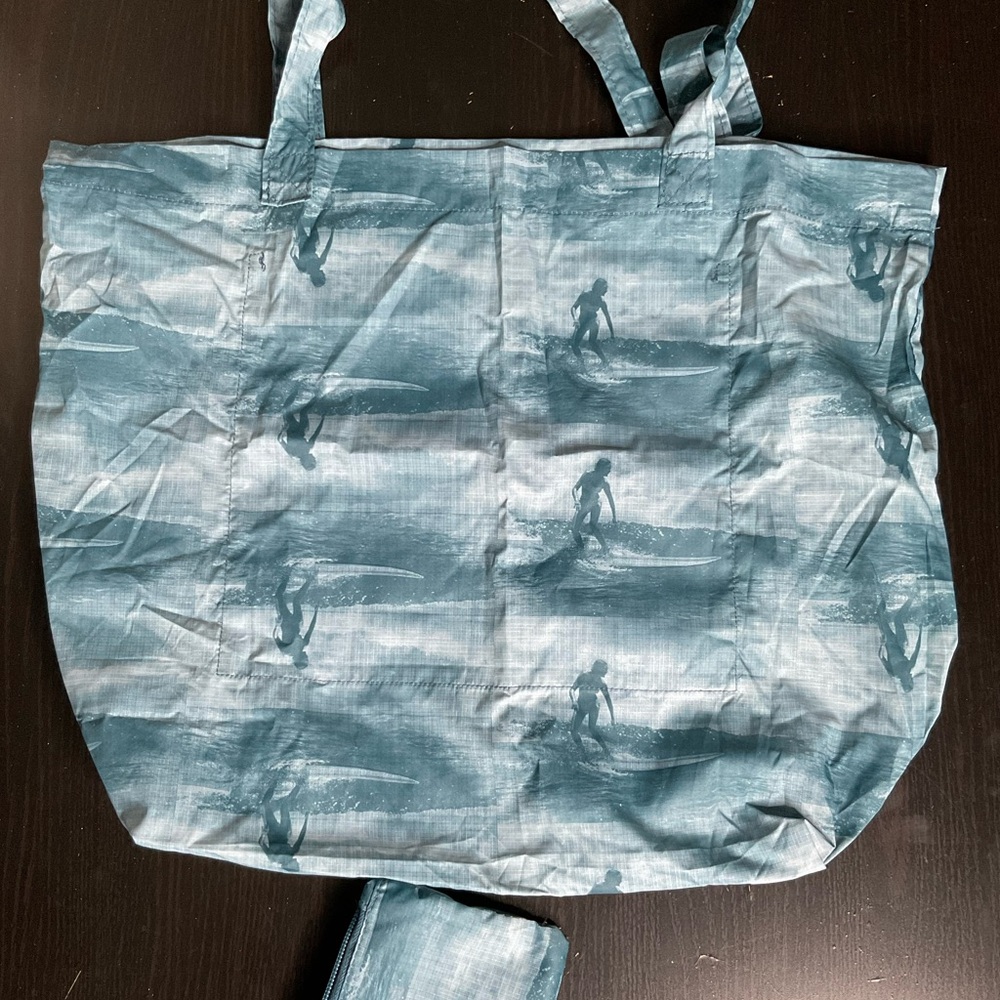 🆕 NWT Madewell Reuseable All Purpose Tote Bag, w/zip up holder, blue, OS